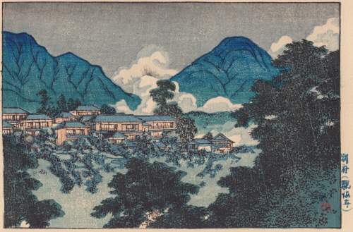 Kawase Hasui - Kankai Temple, Beppu thumbnail