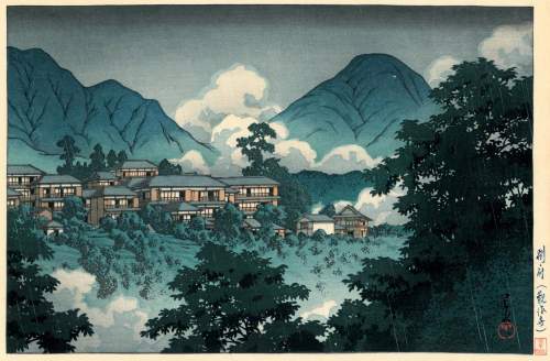 Kawase Hasui - Kankai Temple, Beppu thumbnail