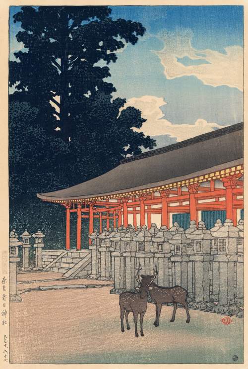 Kawase Hasui - Kasuga Shrine, Nara thumbnail