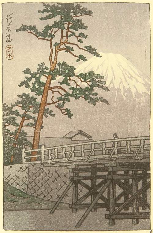 Kawase Hasui - Kawaibashi Bridge thumbnail