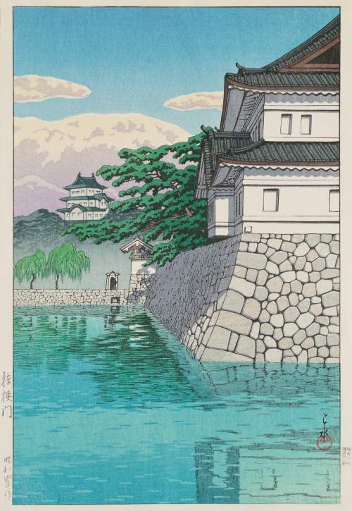 Kawase Hasui - Kikyo Gate thumbnail