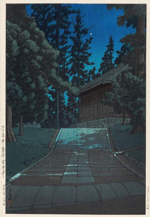 Kawase Hasui - Konjikido Hall at Chusonji Temple,
Hiraizumi thumbnail