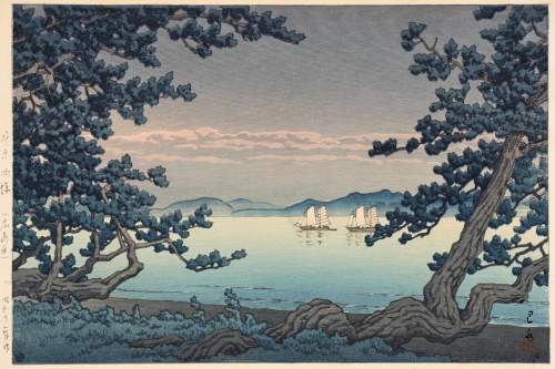 Kawase Hasui - Matoba, Takehara thumbnail