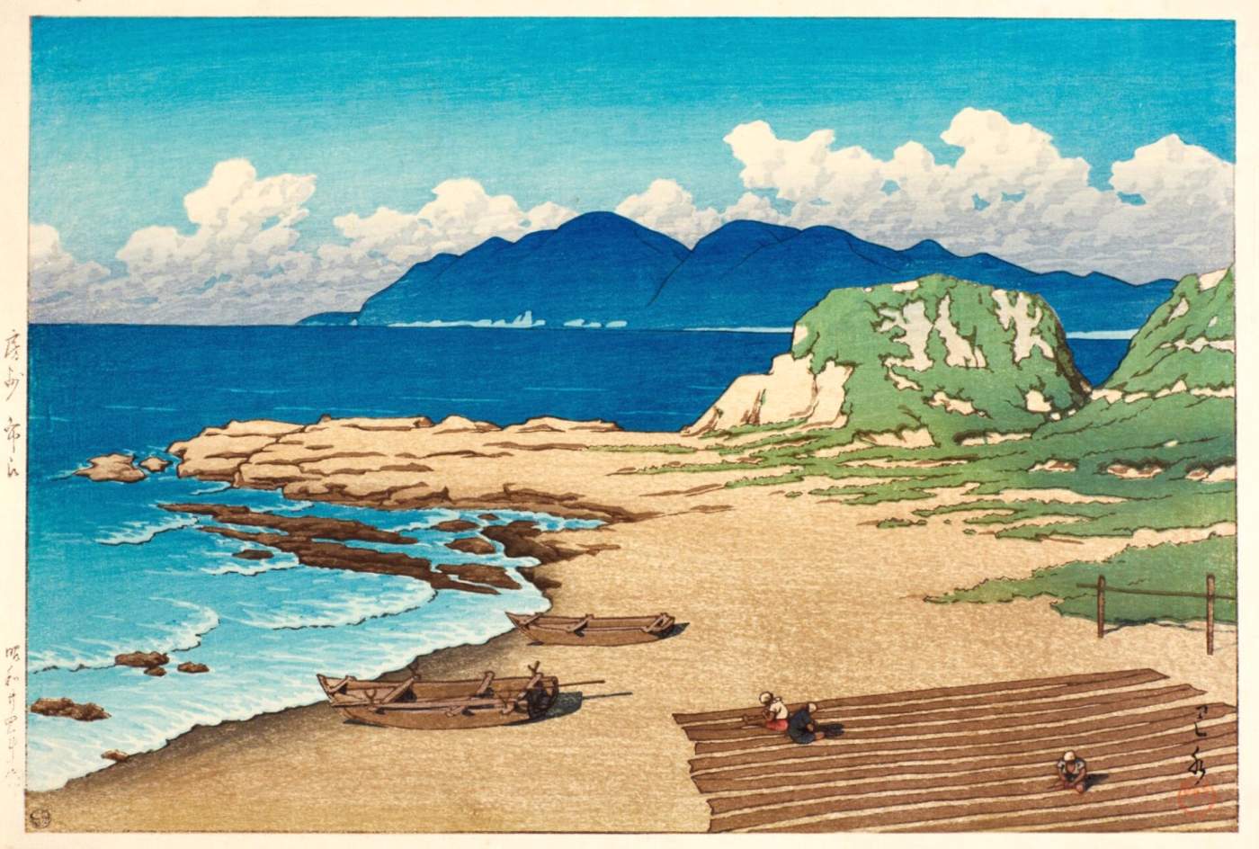 Mera in Boshu - Kawase Hasui Catalogue woodblock print