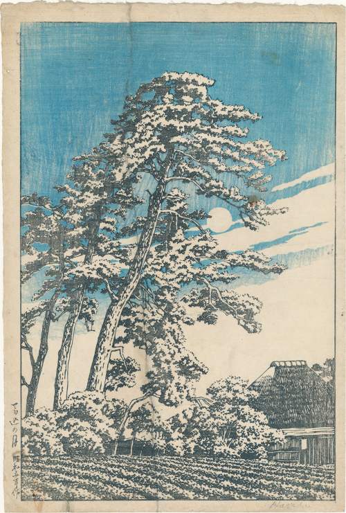 Sky woodblock proof, probably postwar supplementary image