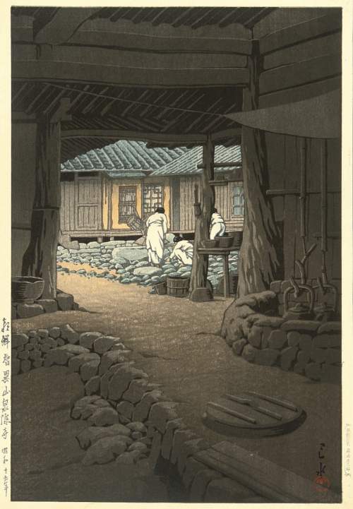 Kawase Hasui - Moranbong Hill, Pyongyang, Korea thumbnail