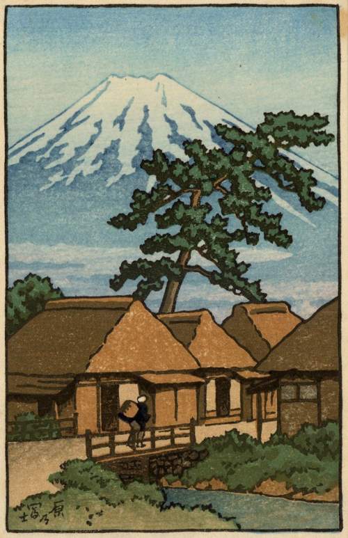 Kawase Hasui - Mount Fuji from Hara thumbnail