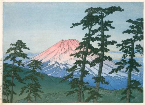 Kawase Hasui - Mount Fuji, Hakone thumbnail