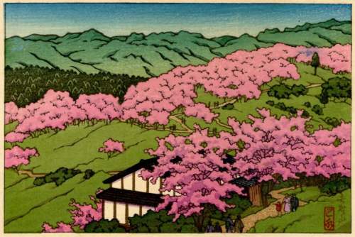 Kawase Hasui - Mount Yoshino thumbnail