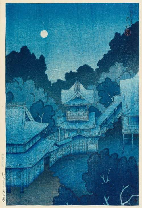 Kawase Hasui - Mountain Temple, Sendai thumbnail