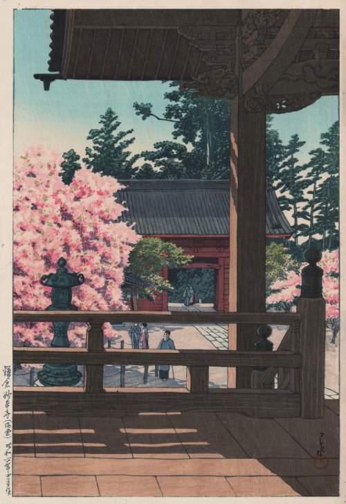 Kawase Hasui - Myohon Temple, Kamakura thumbnail