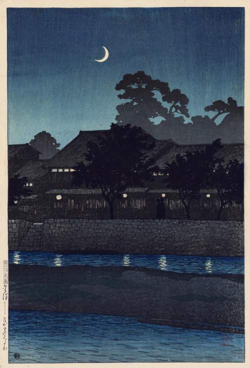 Kawase Hasui - Nagare Preasure Quarters, Kanazawa thumbnail