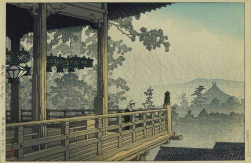 Kawase Hasui - Nigatsudo Hall, Nara thumbnail