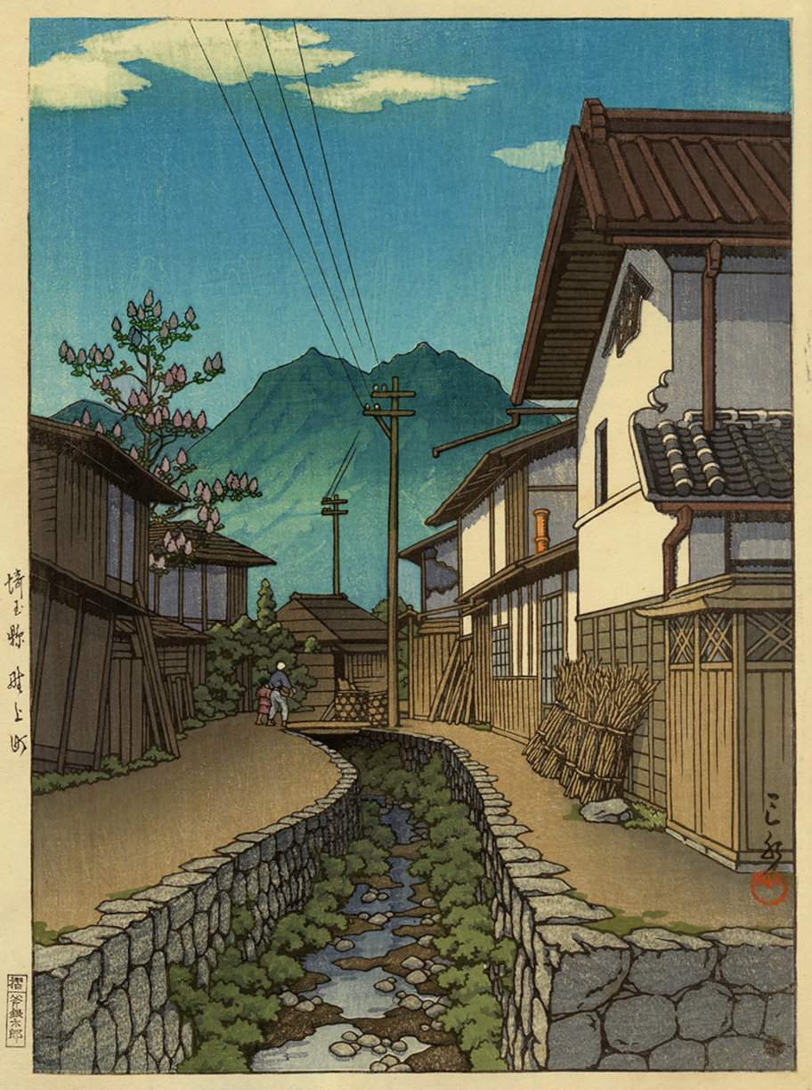 Nogami, Saitama - Kawase Hasui Catalogue woodblock print