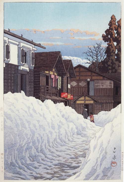 Kawase Hasui - Ojiya, Echigo thumbnail