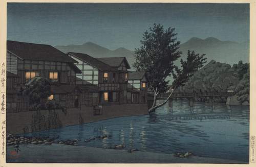 Kawase Hasui - Owani Hot Springs, Aomori Prefecture thumbnail