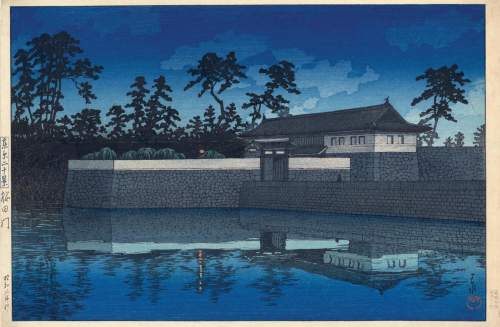Kawase Hasui - Sakurada Gate thumbnail