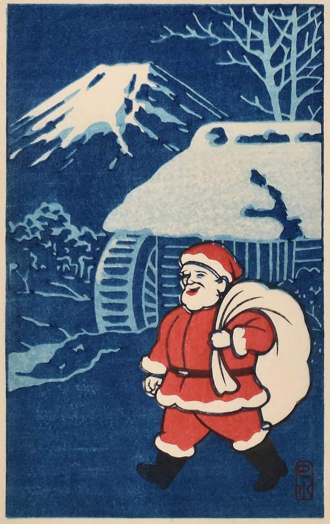 Santa Claus #4 - Kawase Hasui Catalogue woodblock print