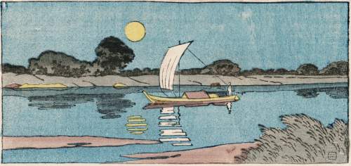 Kawase Hasui - Scenery of Tokiwa thumbnail