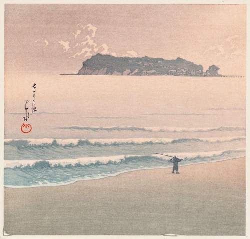 Kawase Hasui - Seven Mile Beach thumbnail