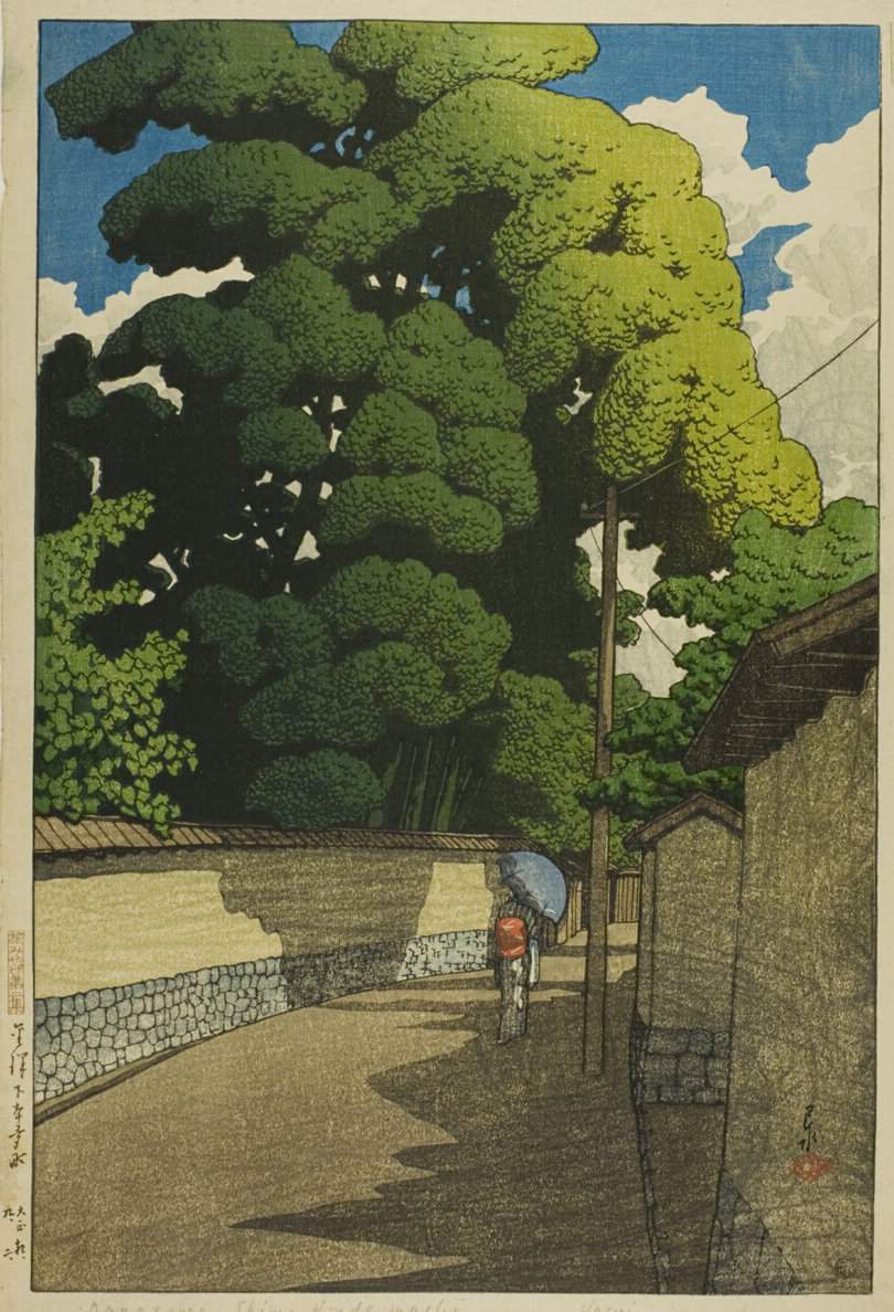 Shimohonda-machi, Kanazawa - Kawase Hasui Catalogue woodblock print