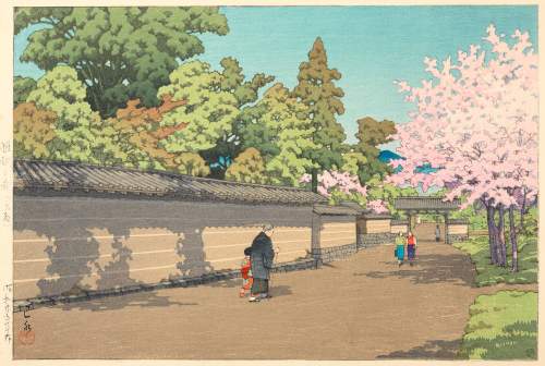 Kawase Hasui - Spring in Daigo, Kyoto thumbnail