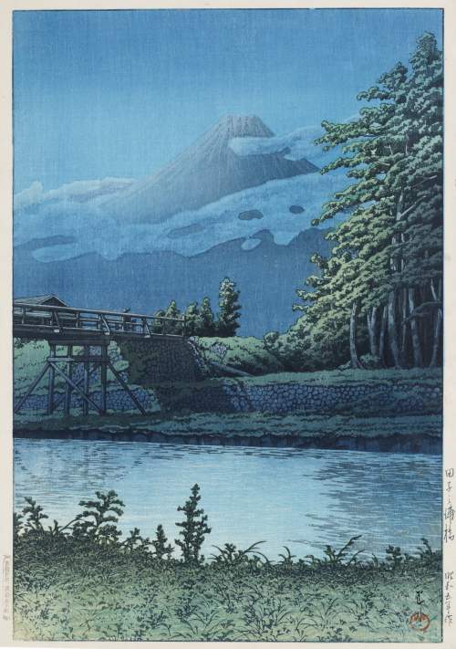 Kawase Hasui - Tagonoura Bridge thumbnail