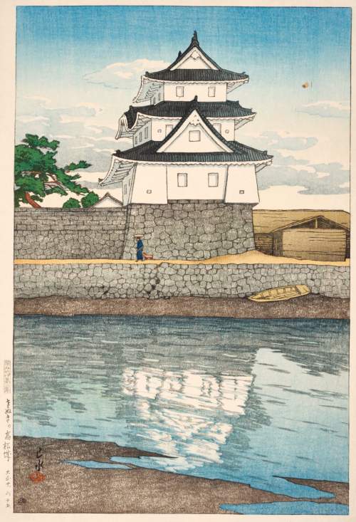 Kawase Hasui - Takamatsu Castle, Sanuki thumbnail
