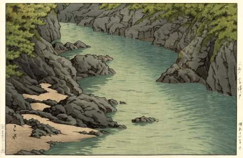 Kawase Hasui - Takatsudo, Joshu thumbnail