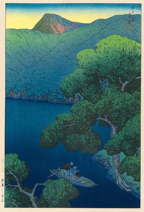 Kawase Hasui - Tsuta Swamp, Mutsu Province thumbnail
