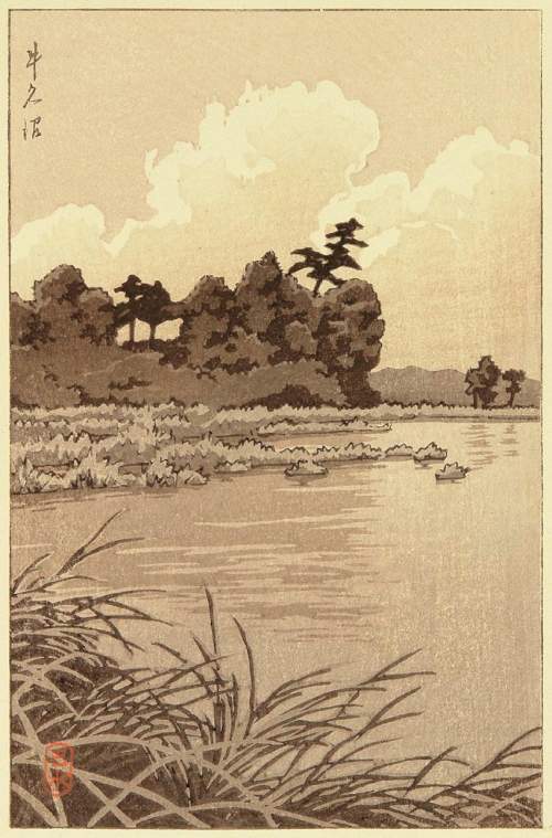 Kawase Hasui - Ushiku Marsh thumbnail