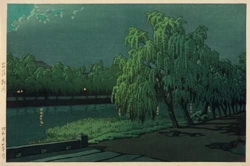 Kawase Hasui - Yanagawa River, Chikugo thumbnail