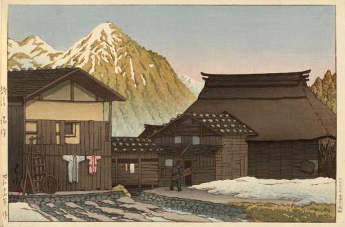 Kawase Hasui - Yuzawa, Echigo thumbnail