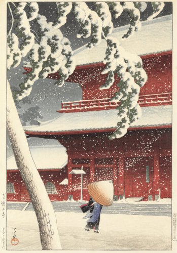 Hasui Zojoji Temple in Shiba sequence 10