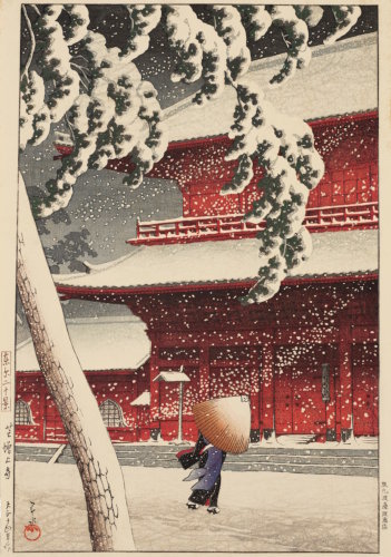 Hasui Zojoji Temple in Shiba sequence 6