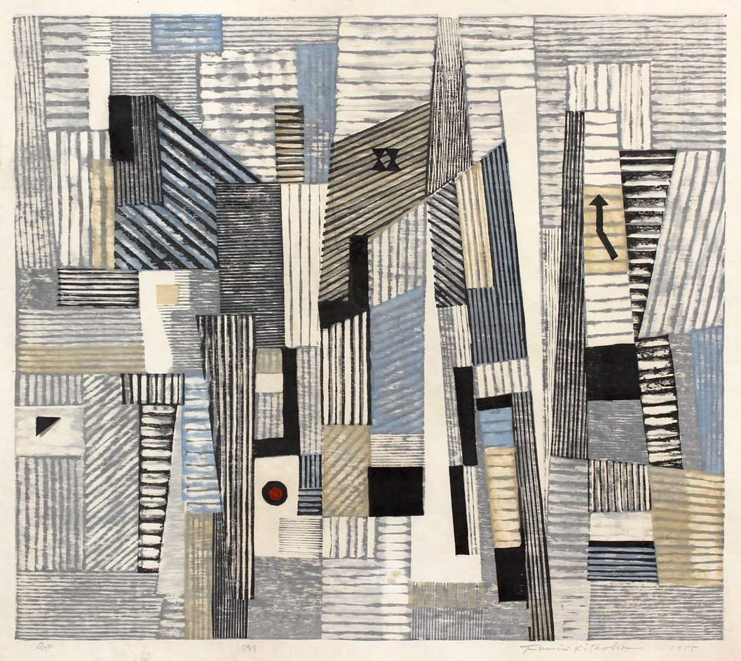 [Abstract of Paris] - Kitaoka Fumio Catalogue woodblock print