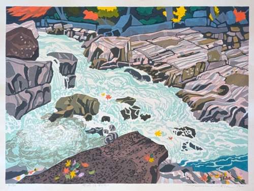 Kitaoka Fumio - Autumn Scenery at Omogo Gorge thumbnail