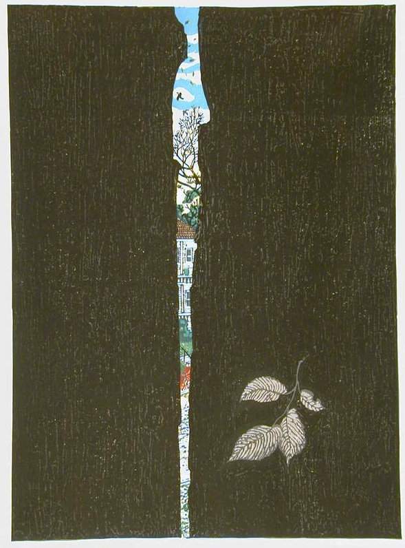 Between the Trees - Kitaoka Fumio Catalogue woodblock print