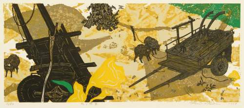 Kitaoka Fumio - Flowers and Cart thumbnail
