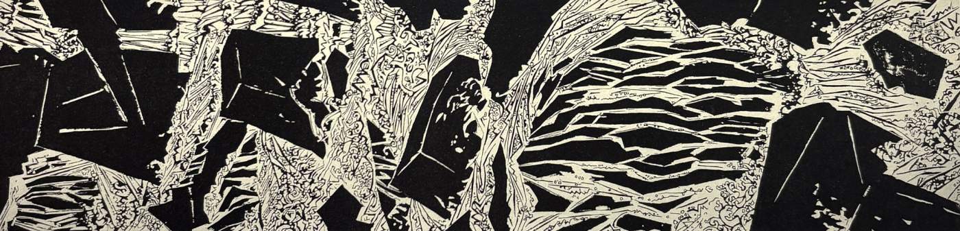 Mountain Stream - Kitaoka Fumio Catalogue woodblock print