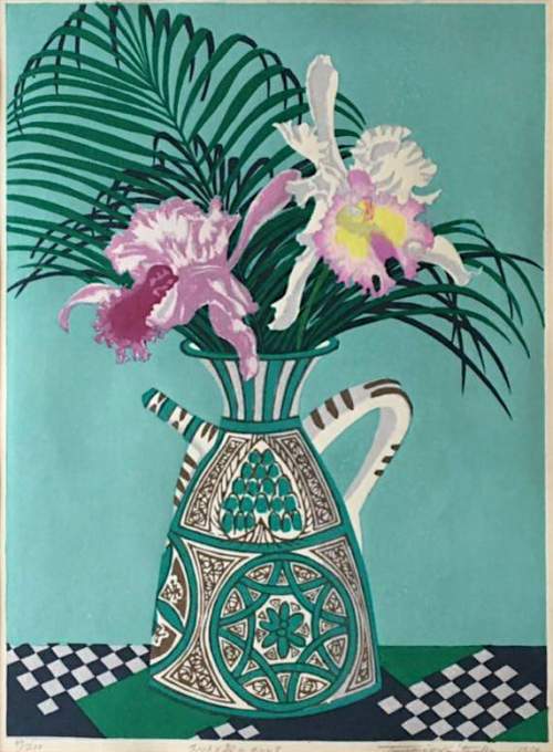 Kitaoka Fumio - Orchids and Spanish Vase thumbnail