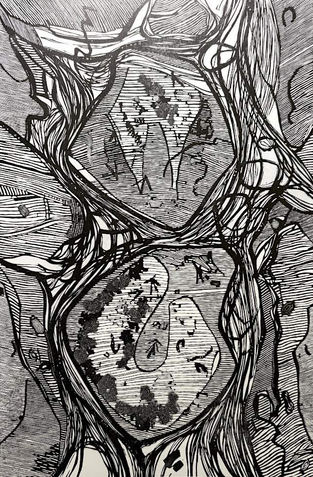Rocks at Low Tide - Kitaoka Fumio Catalogue woodblock print