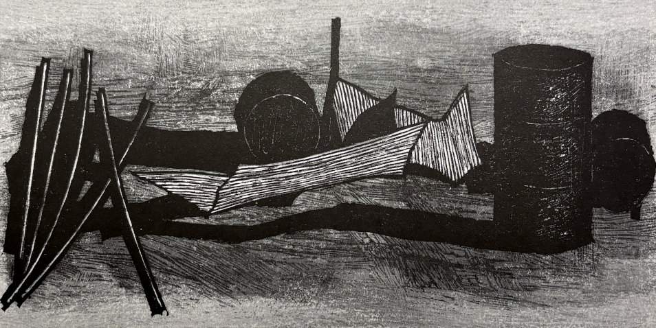 Still Life - Kitaoka Fumio Catalogue woodblock print