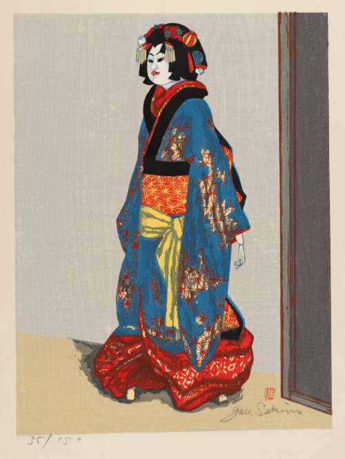 Sekino Jun'ichiro - [Bunraku Doll, Osome] thumbnail