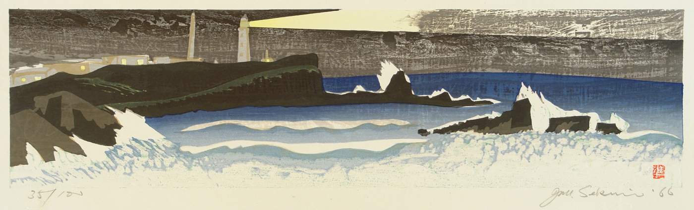 Cape Inubo - Sekino Jun'ichiro  Catalogue woodblock print