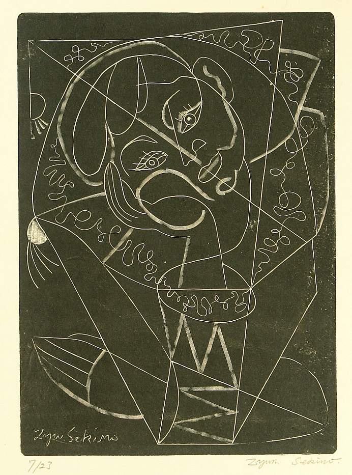 Child of a Clown - Sekino Jun'ichiro  Catalogue woodblock print