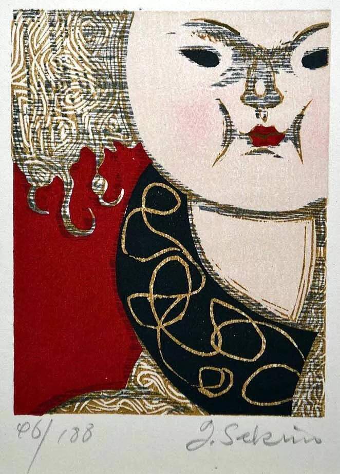 [Doll 2] - Sekino Jun'ichiro  Catalogue woodblock print