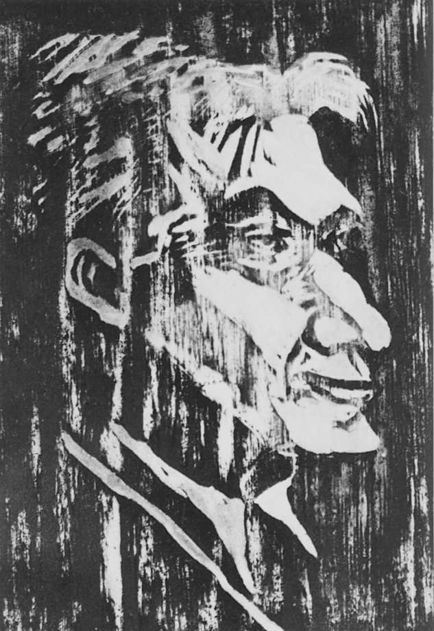 Doctor R. Coyne - Sekino Jun'ichiro  Catalogue woodblock print