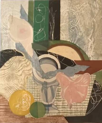 [Flowers in Vase] - Sekino Jun'ichiro  Catalogue woodblock print