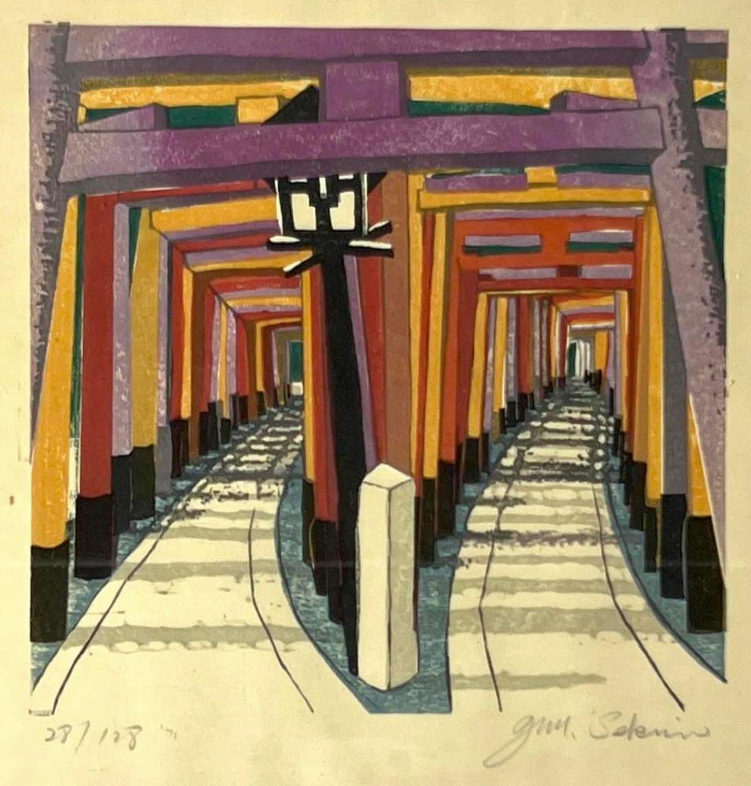Fushimi Inari Shrine - Sekino Jun'ichiro  Catalogue woodblock print
